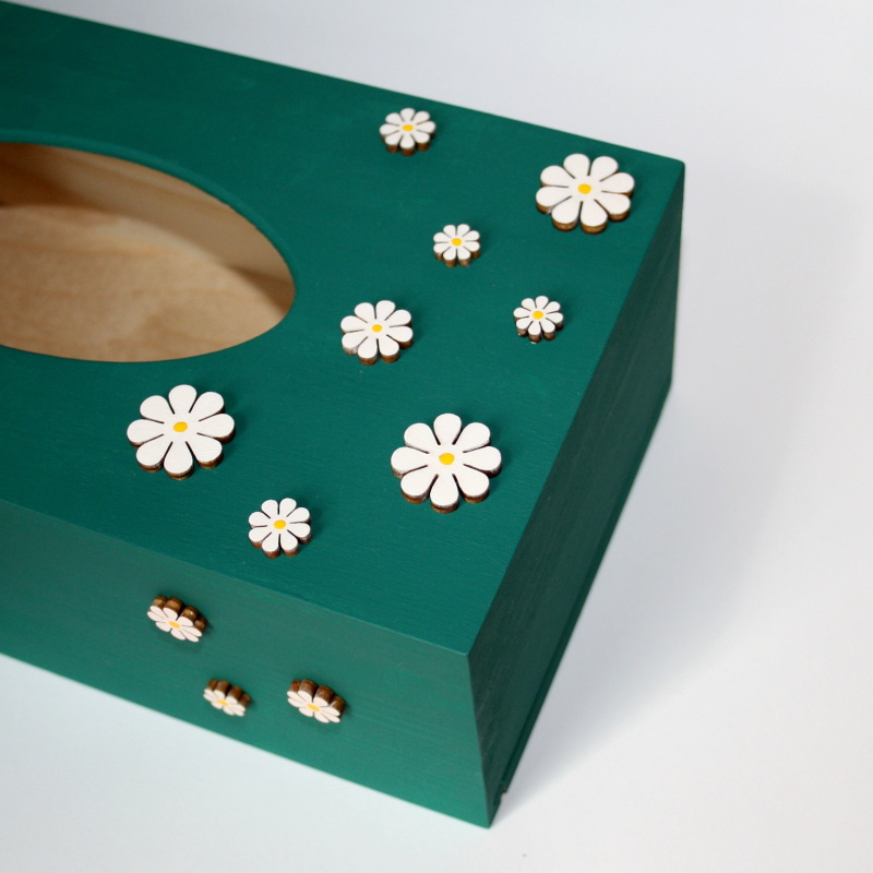 Krabička na kapesníky s kvítky