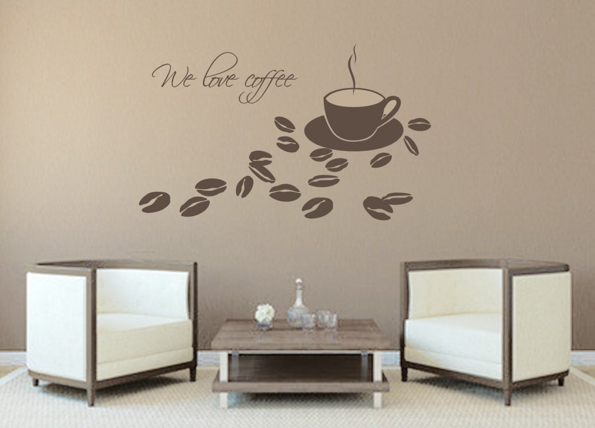 We love coffee - samolepka na zeď