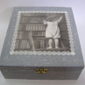 Dřevěná krabička - 9 přihrádek - Malá knihovnice