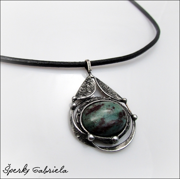 Náhrdelník - jaspis dračí