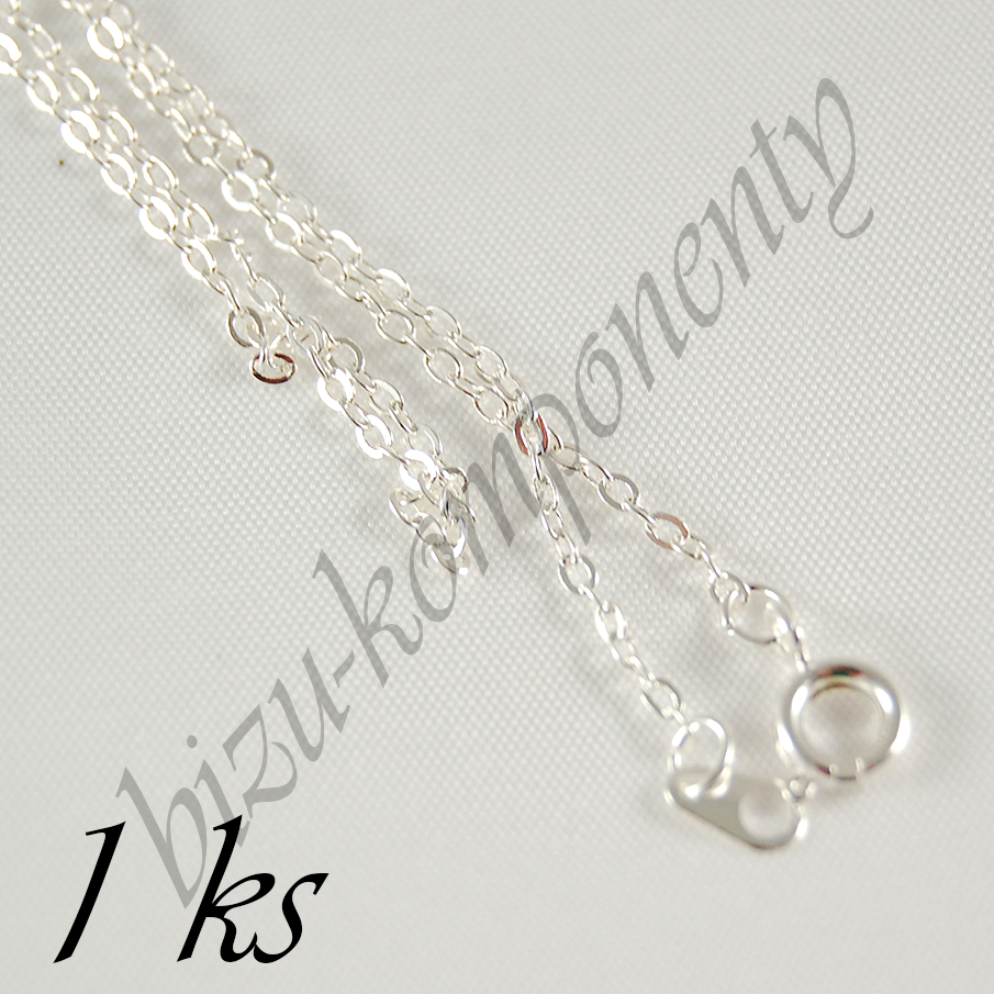 Jemný řetízek, stříbrná barva (40 2003)