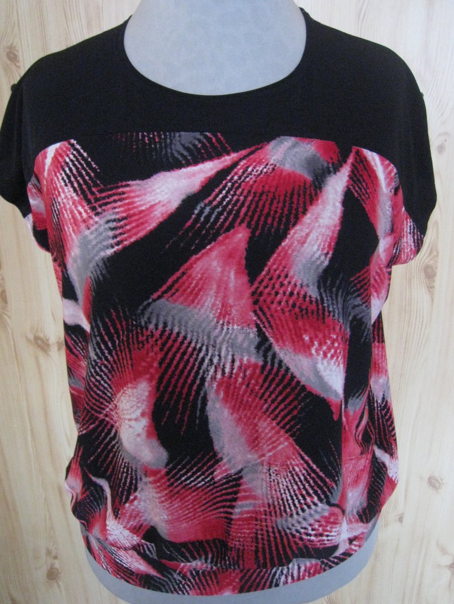 Halenka pro plnoštíhlé-červená