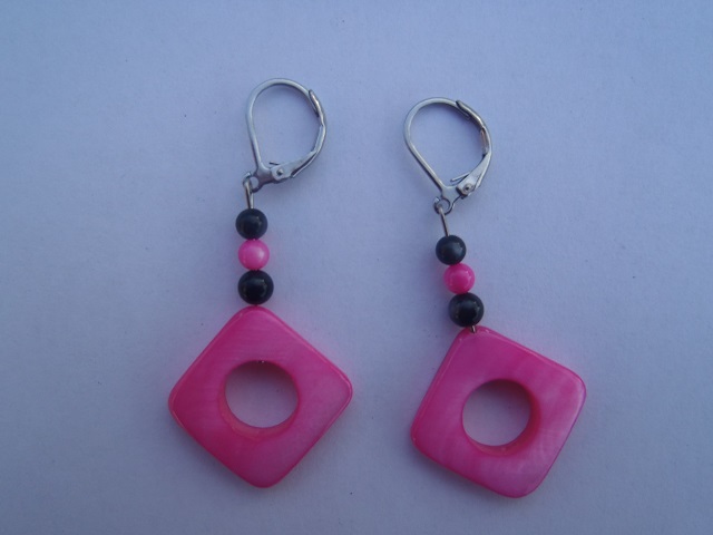 tmavorůžové perleťové, chirurgická ocel