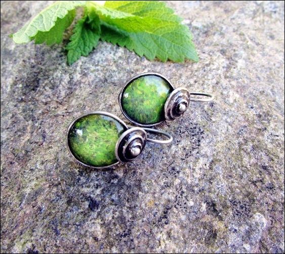 Náušnice meduňkové