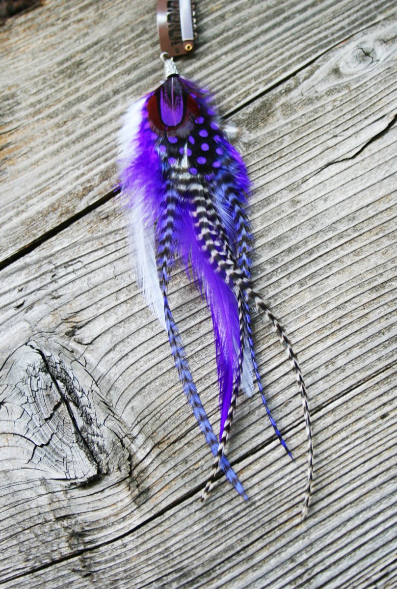 Peříčkový hair clip