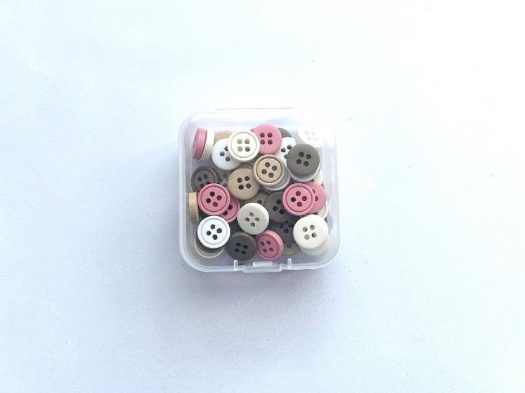 Plastové knoflíčky 11 mm (50ks) - mix