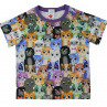 tričko barevné kočky v.80,86,,104,110,116,,128