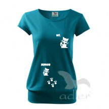 Těhotenské triko - Kočka a koťátko