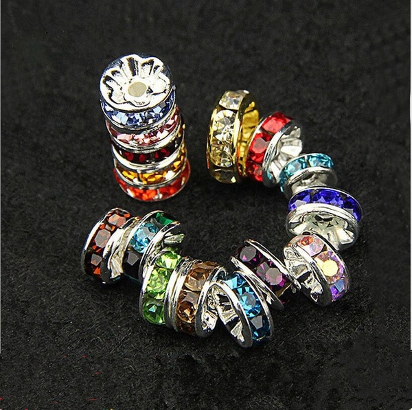 Stříbrné rondelky 7 mm (24ks) - mix