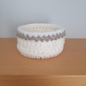 Košíček s krajkou bílý
