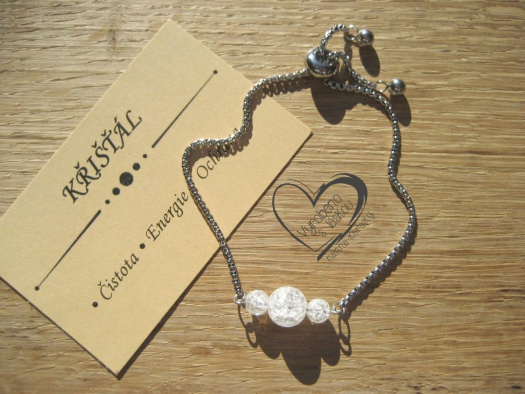 NÁRAMEK Z NEREZ OCELI S KŘIŠŤÁLEM