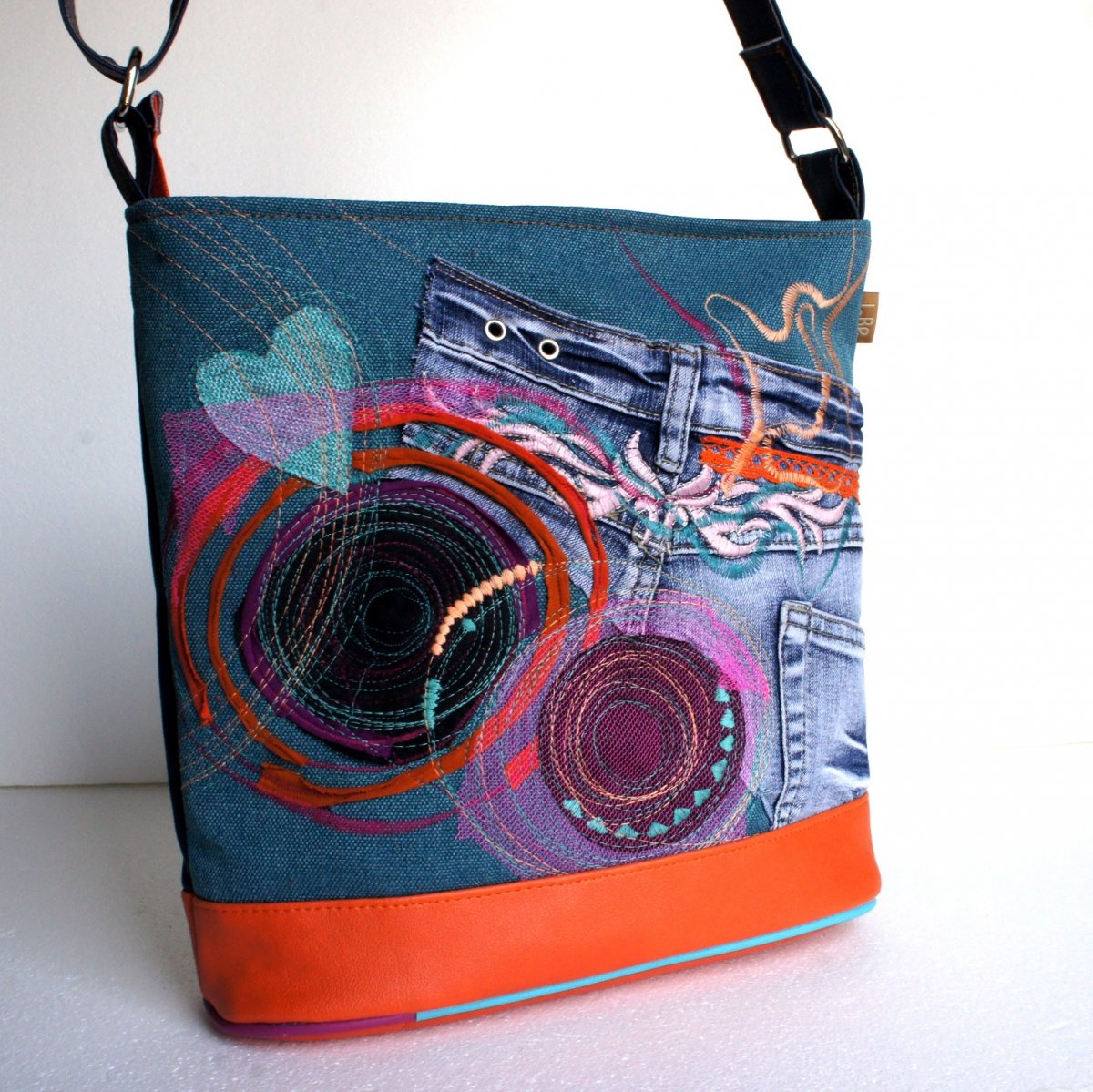 Kabelka "Halabala s denimom"