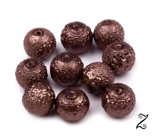 Zigana, hnědá tmavá, 8 mm (20ks)