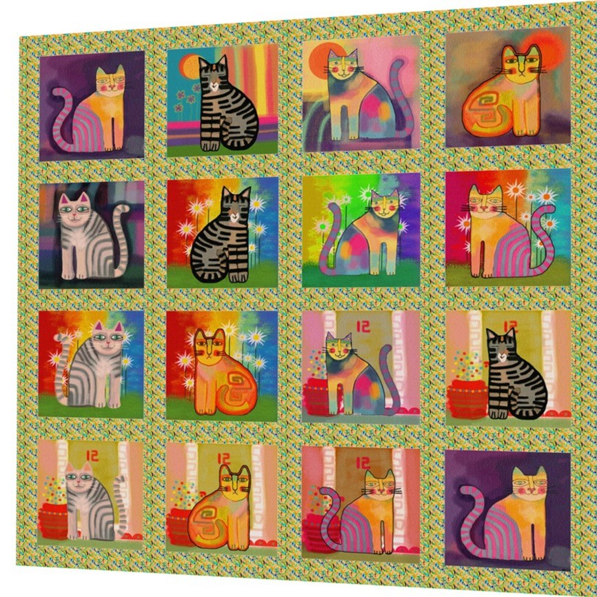 BAVLNĚNÝ PANEL SADA 47 x 47 cm KV11