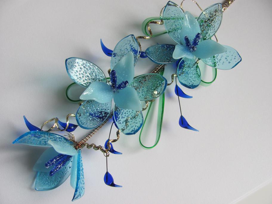 Skleněná květina KV-01