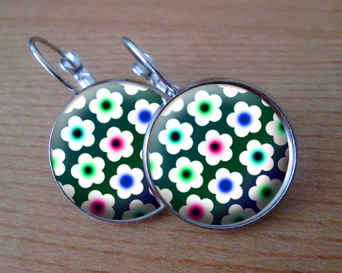 COOL VISACÍ NÁUŠNICE - Květinky