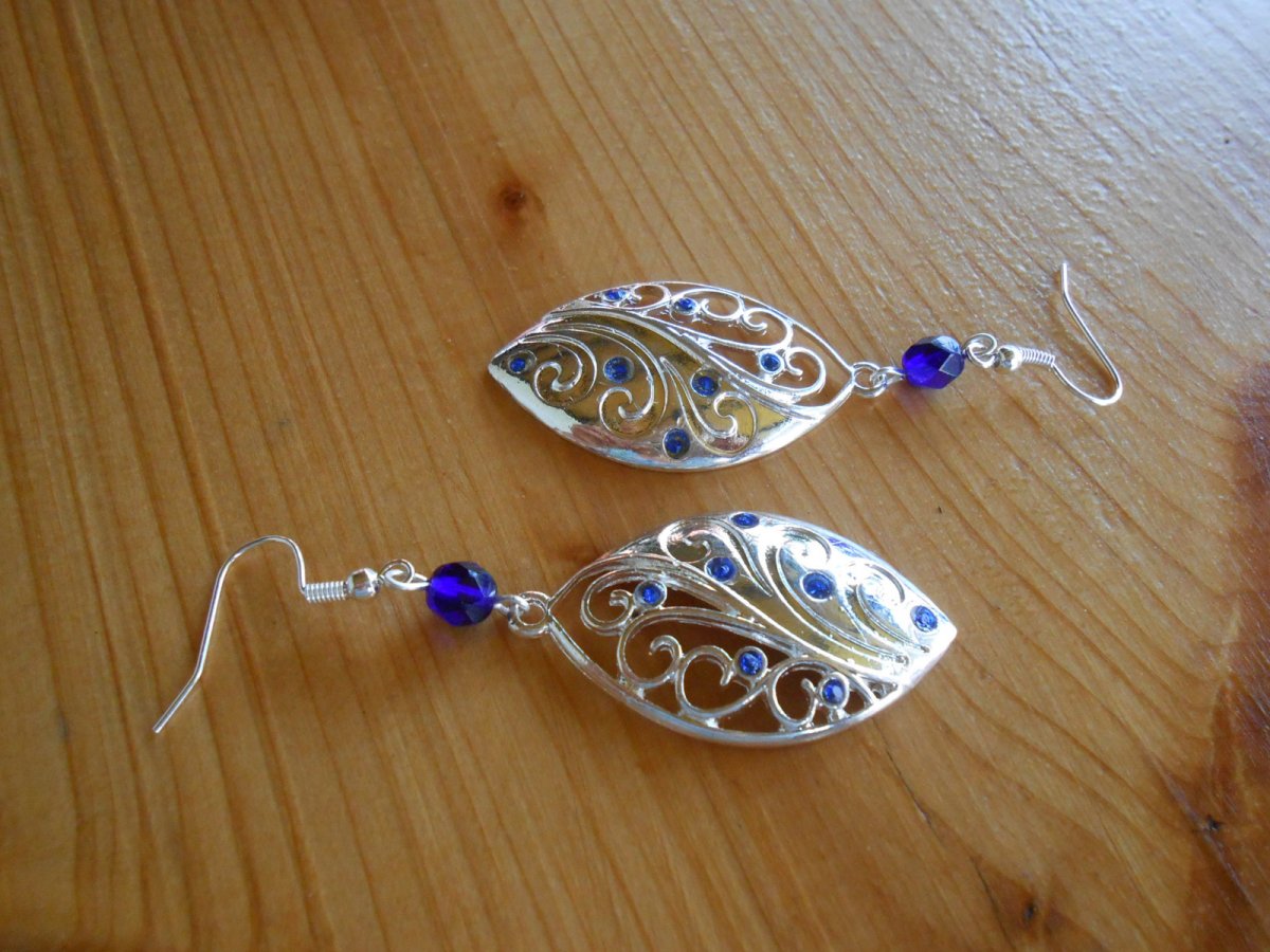 Náušnice slzy s kamínky (811/15)