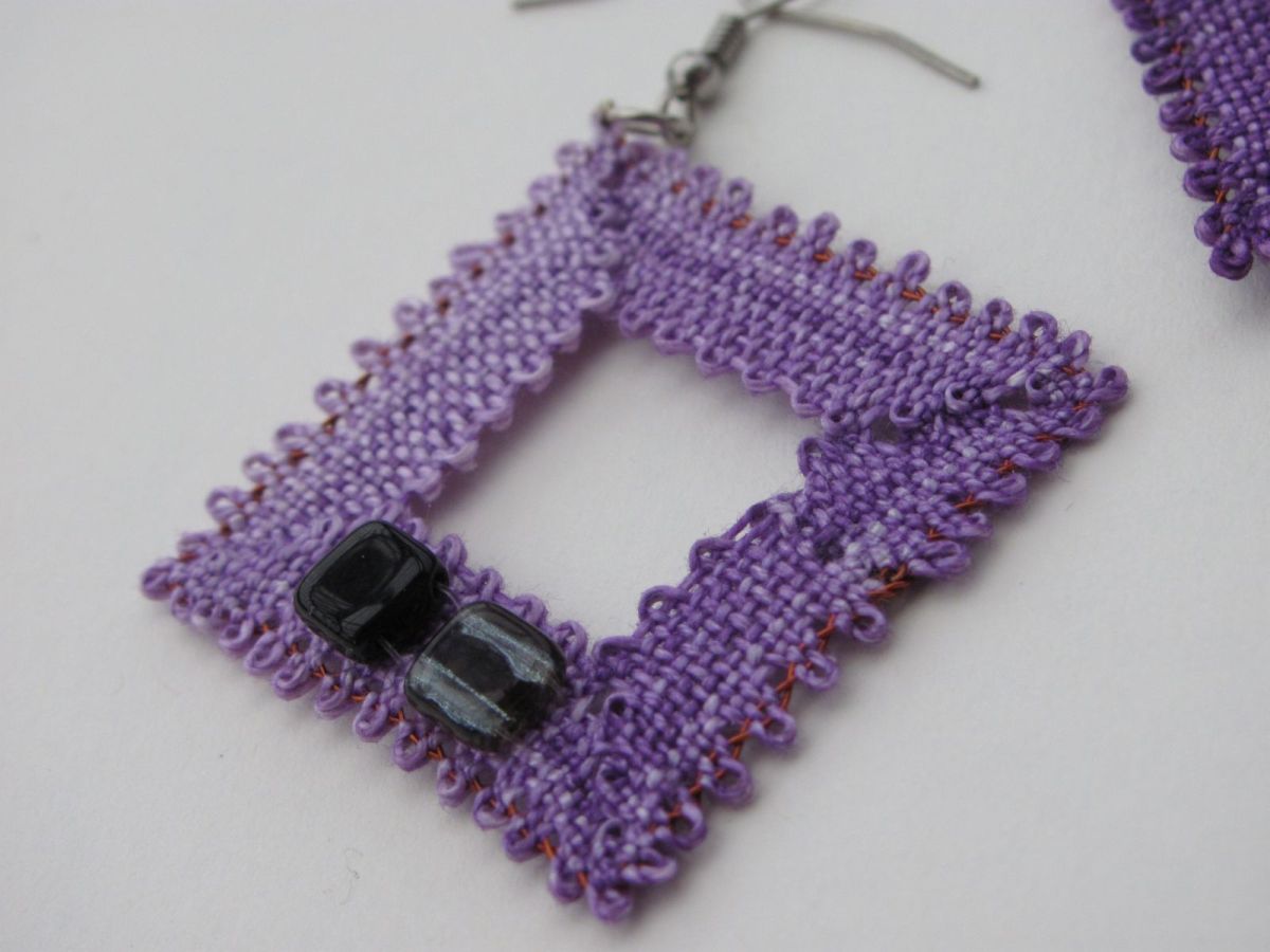 levandulová ... náušnice