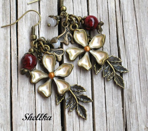 Náušnice,,MEADOW FLOWERS,, VIII.