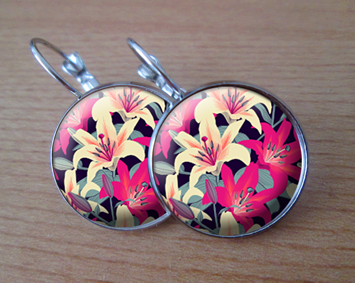 COOL VISACÍ NÁUŠNICE - Pro milovnici lilií