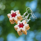 Linecké fimo cukroví vločky