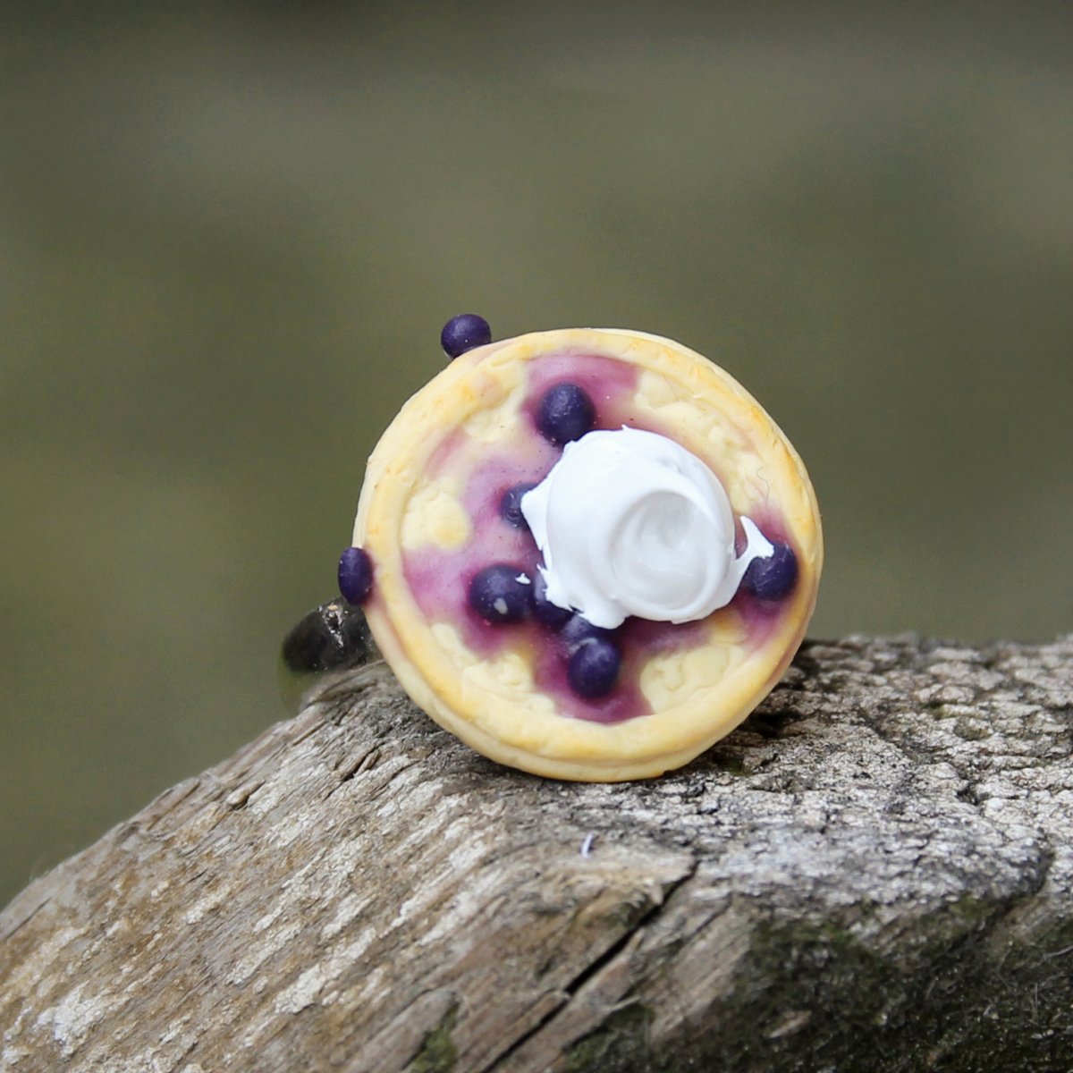 Lívanec s borůvkami a šlehačkou