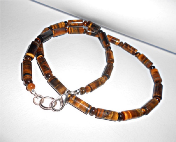 Pánský náhrdelník - Tygří oko