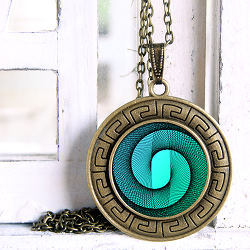 Spirála  -  Ozdobný přívěsek na krk 