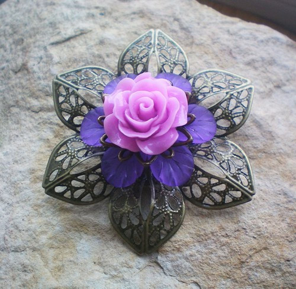 Královna květin - brož