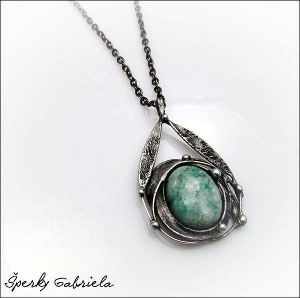 Náhrdelník s tyrkysovým jaspisem