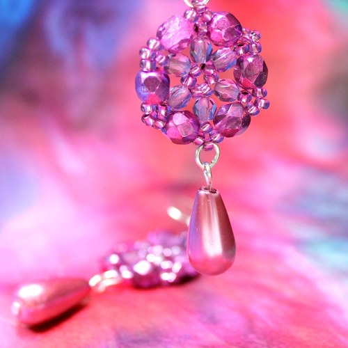 Růžovky náušnice