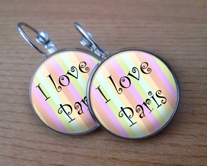 COOL VISACÍ NÁUŠNICE- I love Paris
