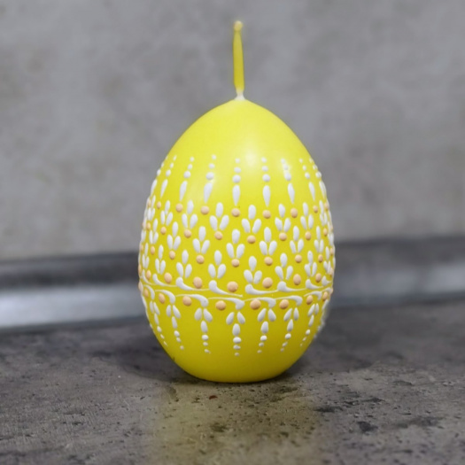 Svíčka ručně zdobená