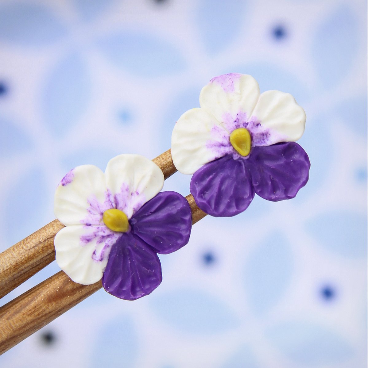 Macešky, náušnice fimo pecky