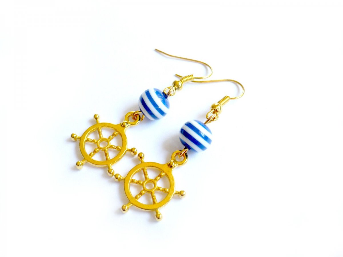 Visací náušnice - námořnické