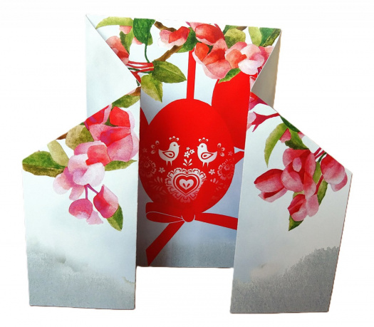 Přání - ČERVENÁ VAJÍČKA 3D