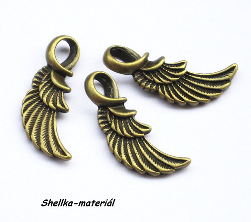 1413.Andělské křídlo/ 32x11mm/ 1 kus
