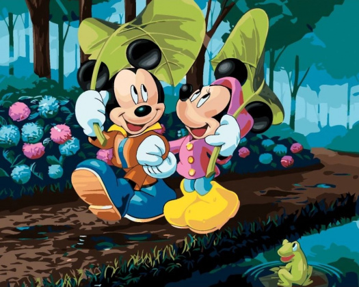 Obraz Mickey Mouse a Minnie