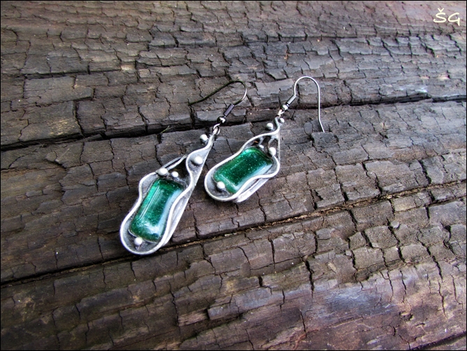 Náušnice - Esmeralda