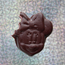 Čokoládová Minnie, nakousnutá - magnet