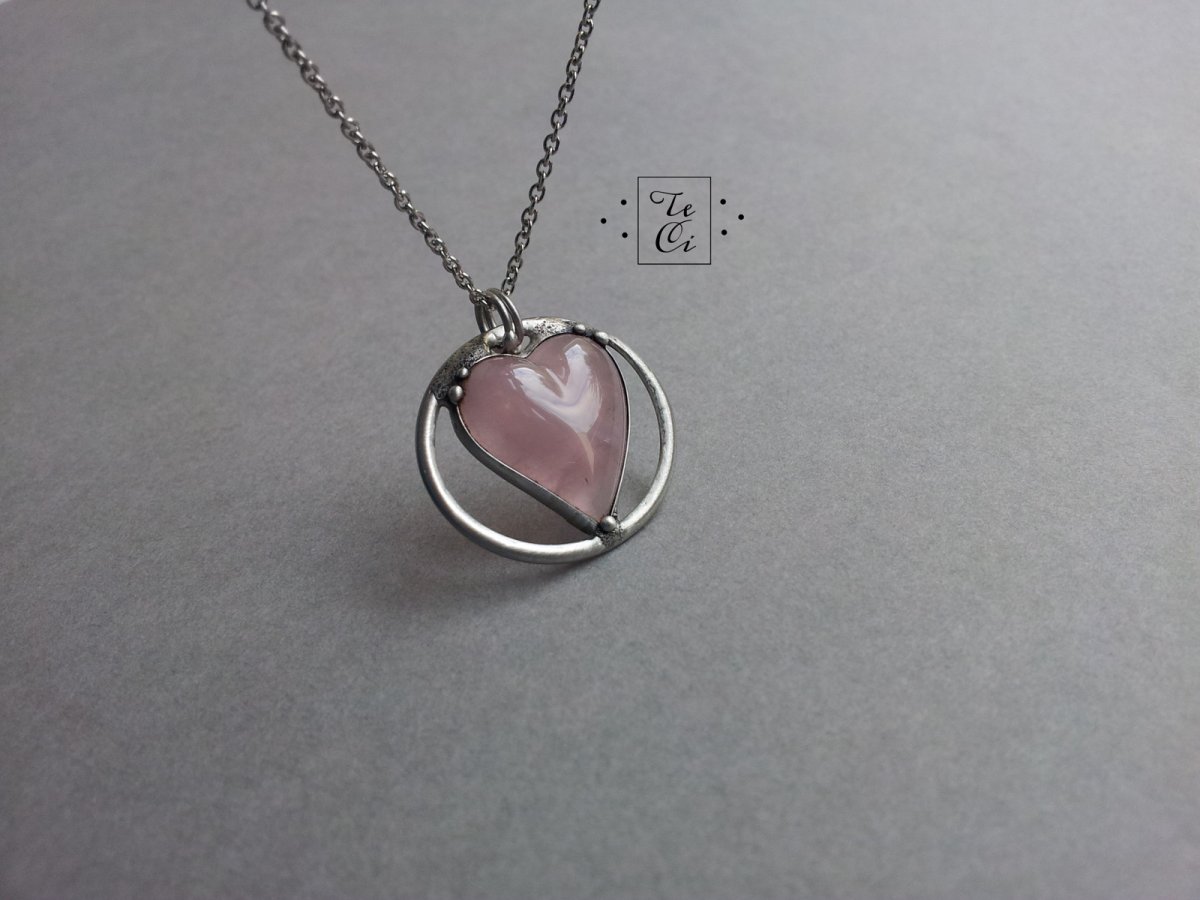 Sametové srdce - přívěsek