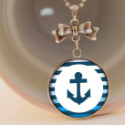 Námořnický náhrdelník s kotvičkou