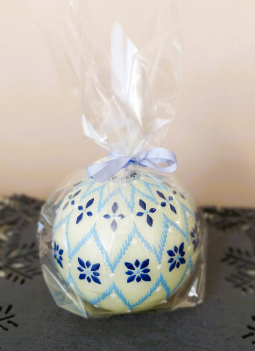 Svíčka ručně zdobená