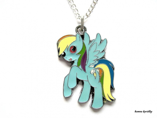 Řetízek - My little pony - modrý - Rainbow Dash