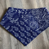 Šátek pro mazlíčky - modrý vzor