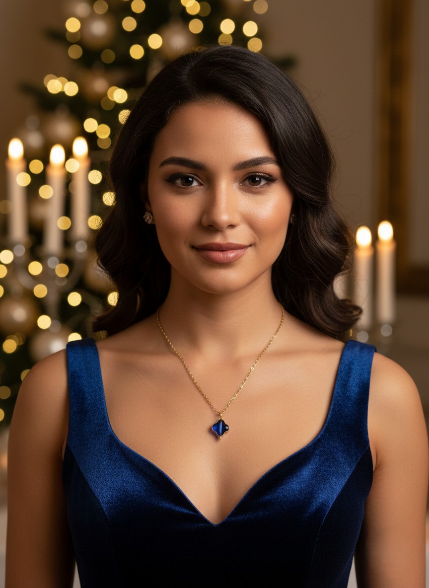 Řetízek se čtyřlístkem - pozlacená S.Steel