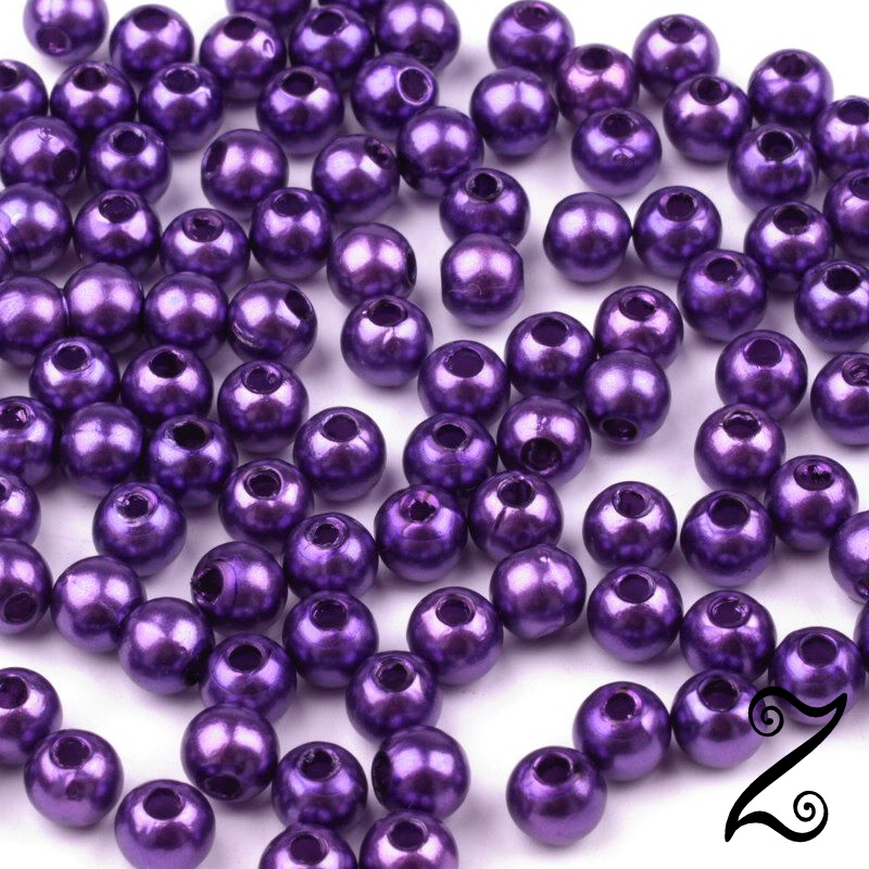 Voskovky, fialová švestka, 4 mm (100ks)