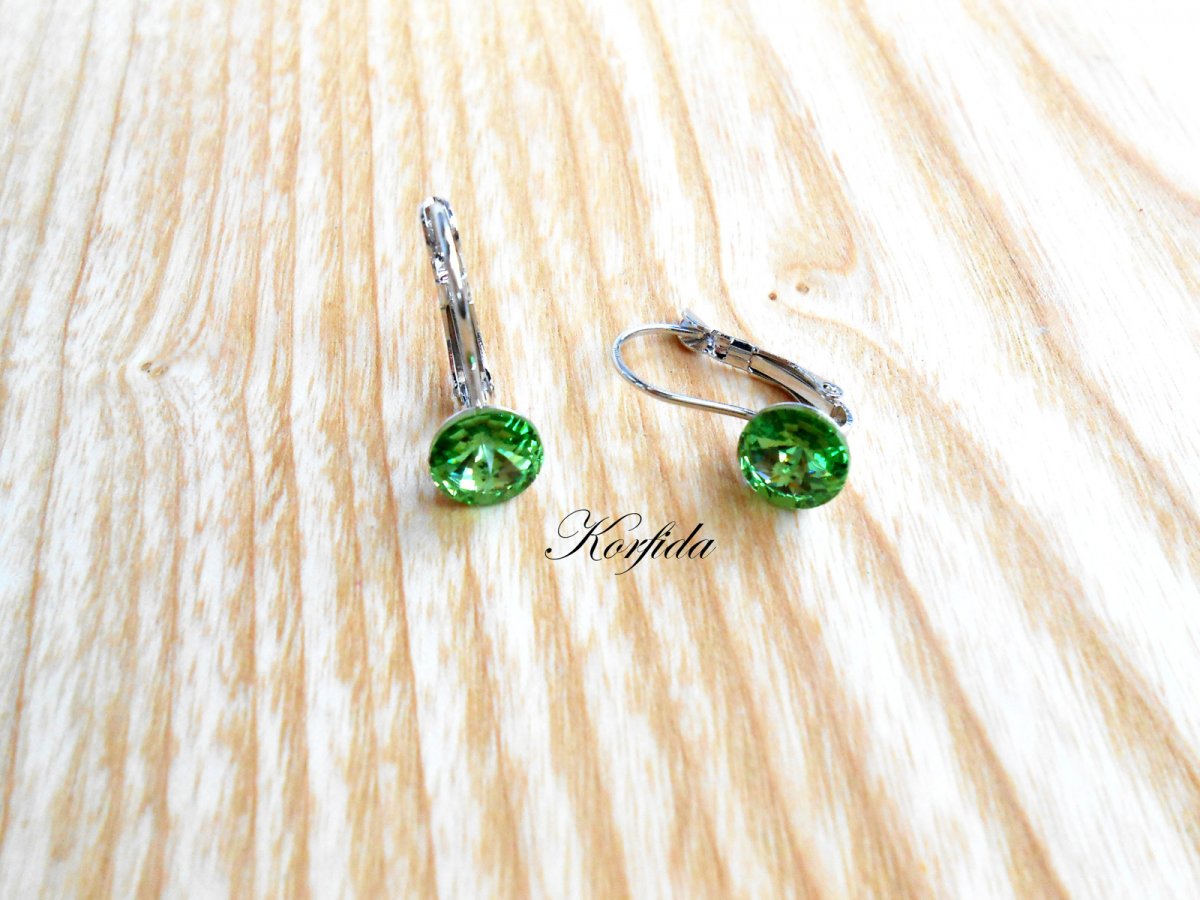 Náušnice se swarovski rivoli