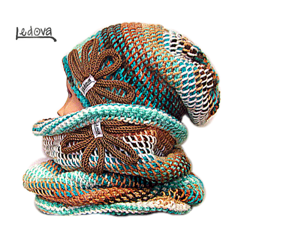 Souprava čepice a tunelu s aplikací