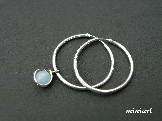 Ag kroužky s jadeitem